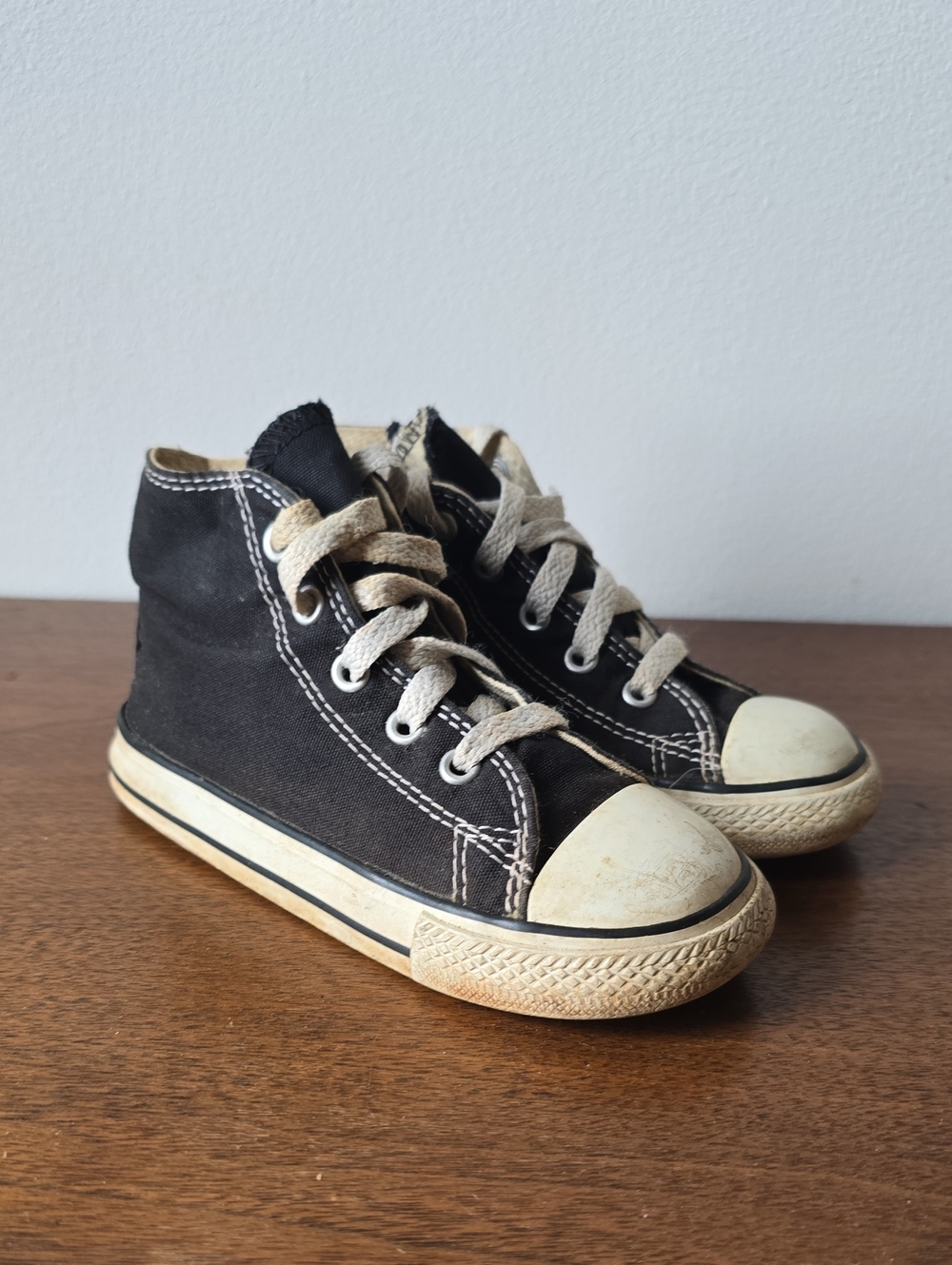 Converse Kids Black High-Top Canvas Sneakers